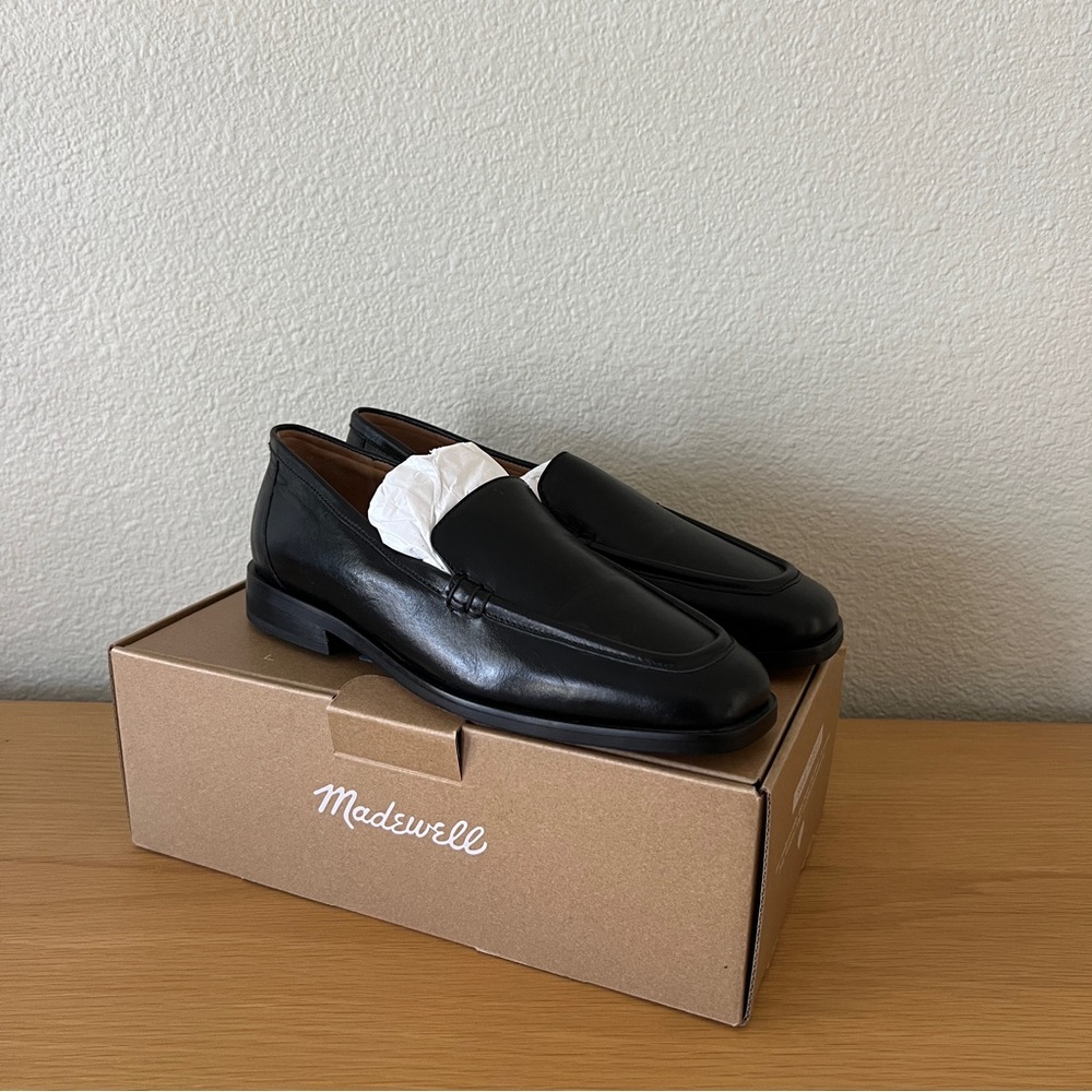 Madewell Black Loafers Sleek Slip-Ons NIB